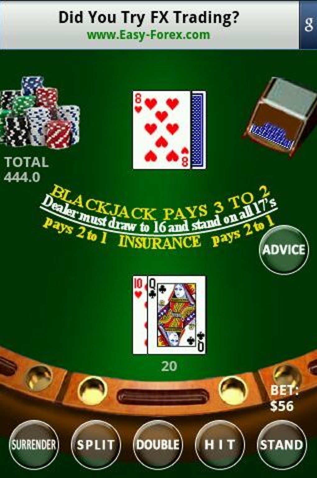 Blackjack oyunu